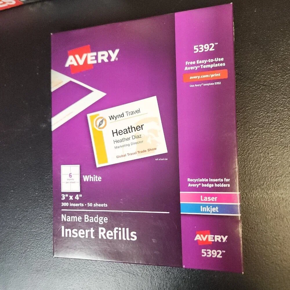 Office‎ Supply Presentation Lot: Date Stamp Name Badge Business Rubber Fingers